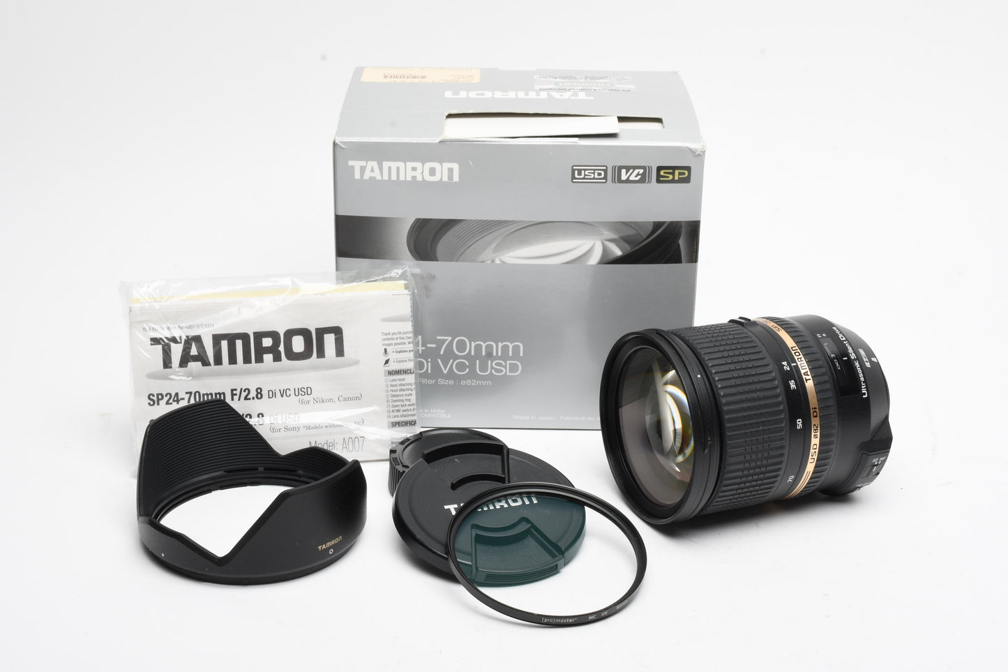 Tamron SP 24-70mm f2.8 Di VC USD A007N for Nikon, Boxed, USA, Great!