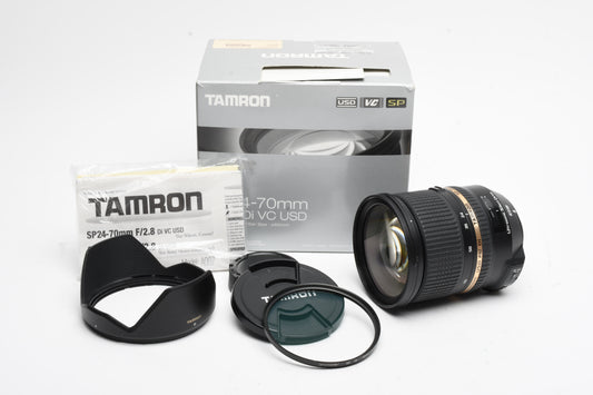 Tamron SP 24-70mm f2.8 Di VC USD A007N for Nikon, Boxed, USA, Great!