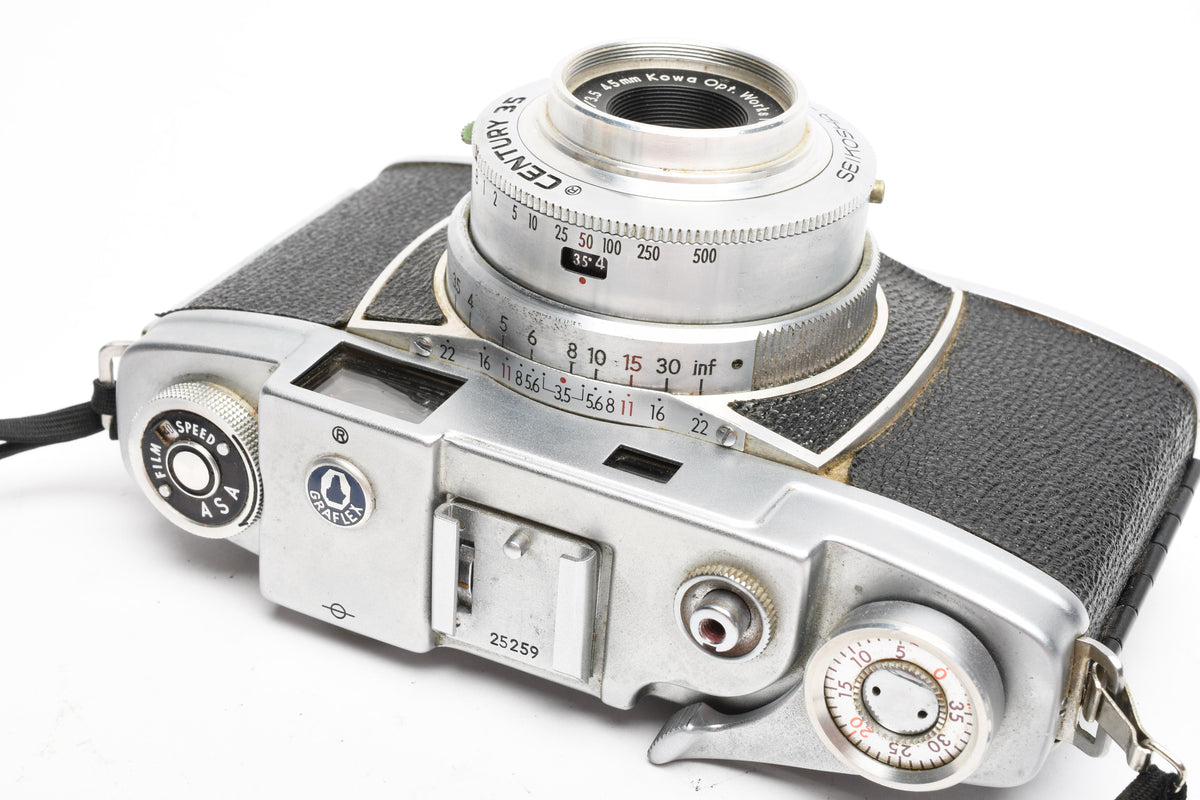 Graflex Century 35 w/Kowa Prominar F.C 45mm f3.5 lens, Case, Box, As Is, Vintage