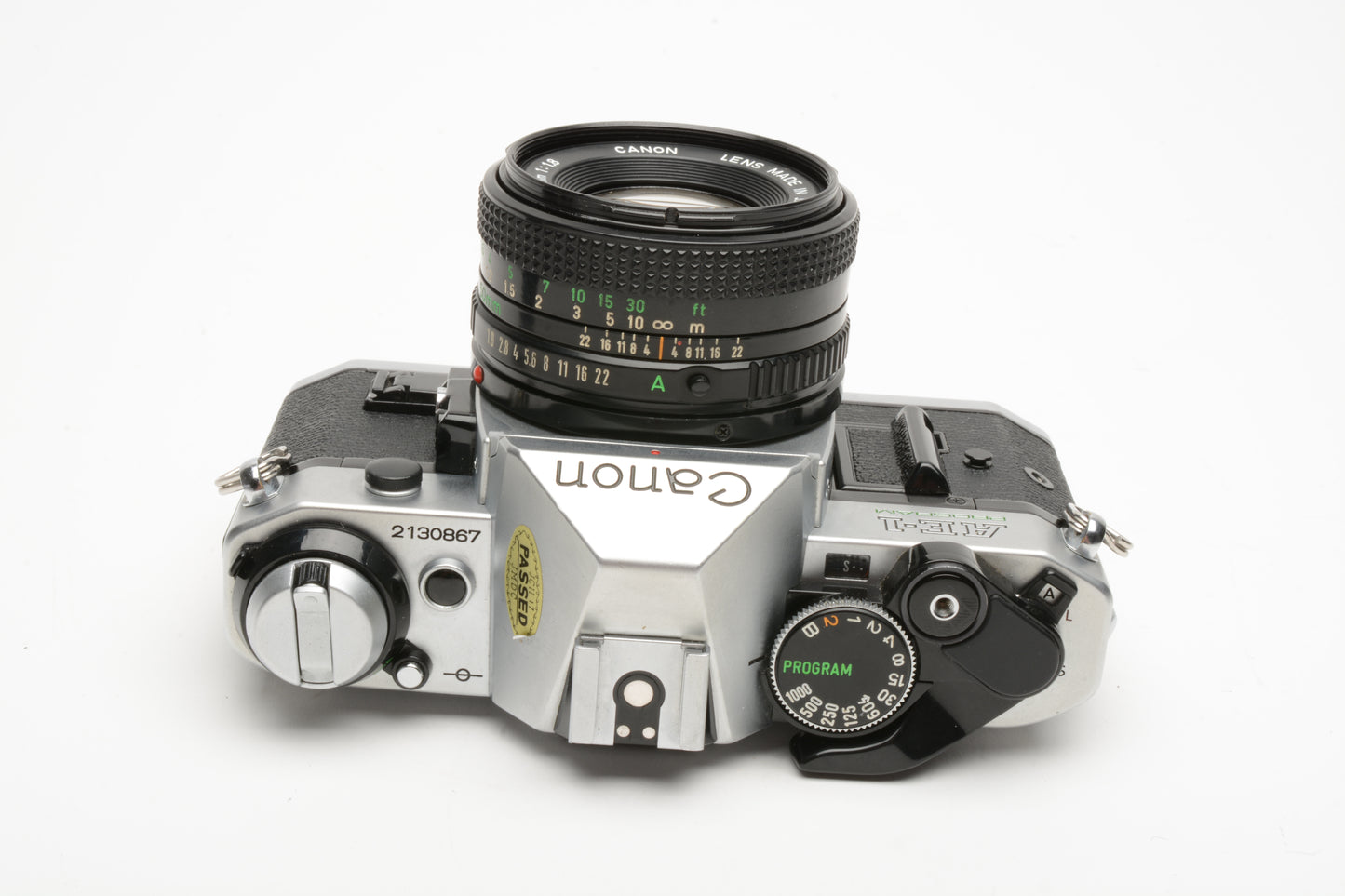 Canon AE-1 Program 35mm SLR Camera w/50mm f1.8, New Seals, Accurate, Great!