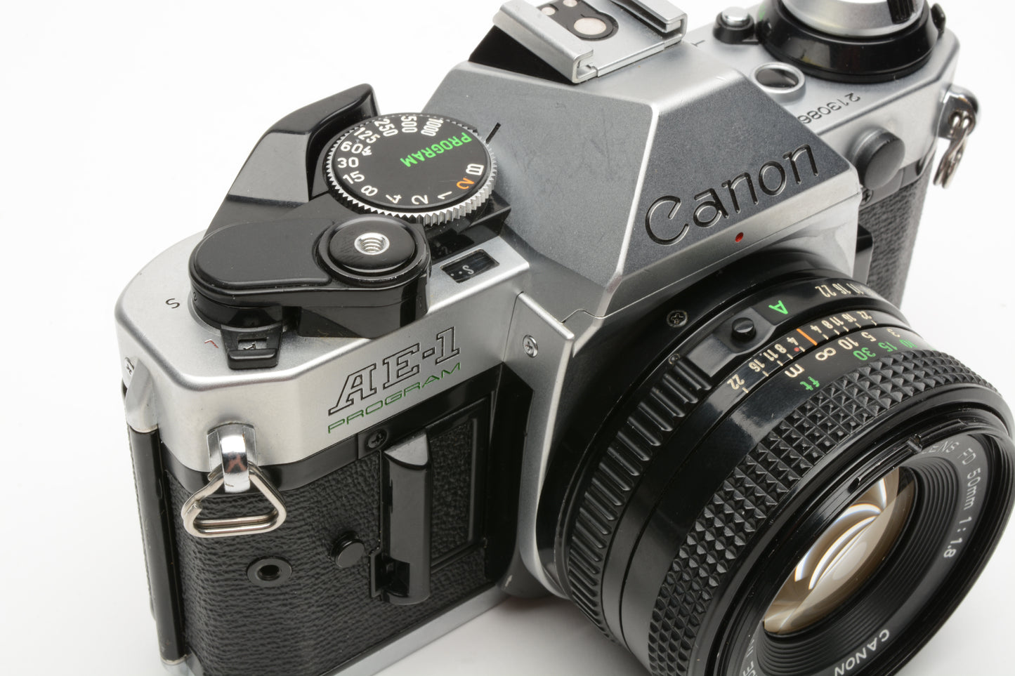 Canon AE-1 Program 35mm SLR Camera w/50mm f1.8, New Seals, Accurate, Great!