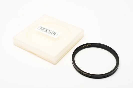 B+W 72mm Stern 6x F-Pro Cross Screen "Starburst" filter in jewel case, nice!