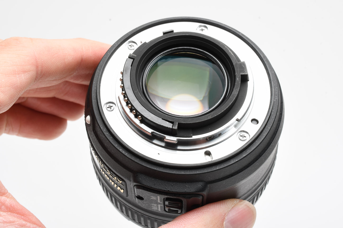 Nikon Nikkor AF-S 50mm f1.8G prime lens, caps +UV, Very clean