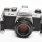 Pentax K1000 SE 35mm SLR w/50mm f2 lens, New seals, strap, case, Great!