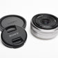 Sony 16mm f2.8 SEL16F28 wide angle E-mount lens, Caps, Nice