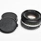 Nikon 50mm f1.8 Series E lens w/caps, nice & clean, Chrome pancake prime lens
