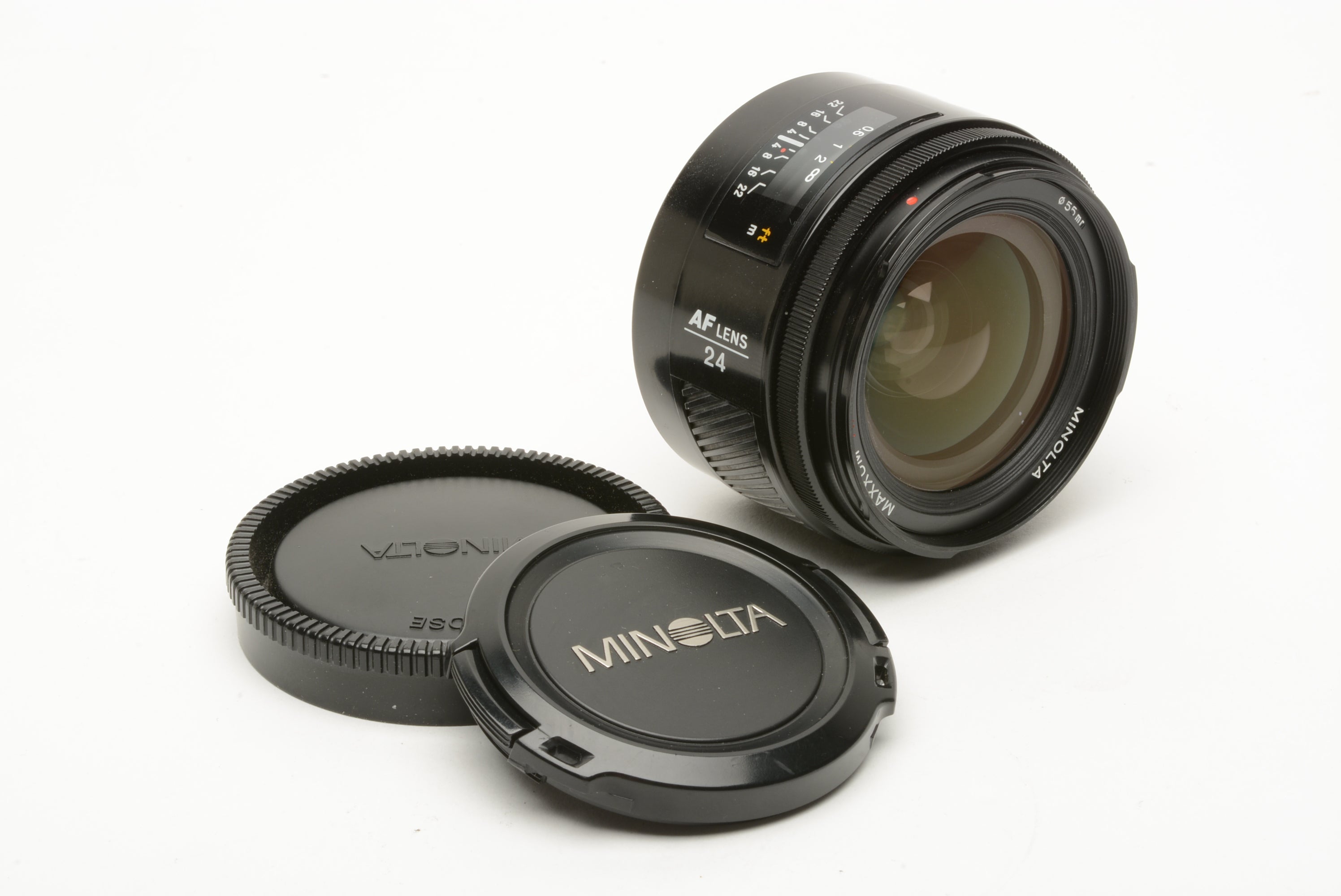 Minolta Maxxum AF 24mm f/2.8 Lens w/Caps – RecycledPhoto