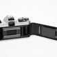 Pentax K1000 SE 35mm SLR w/50mm f2 lens, New seals, strap, case, Great!