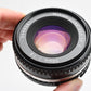 Nikon 50mm f1.8 Series E lens w/caps, nice & clean, Chrome pancake prime lens