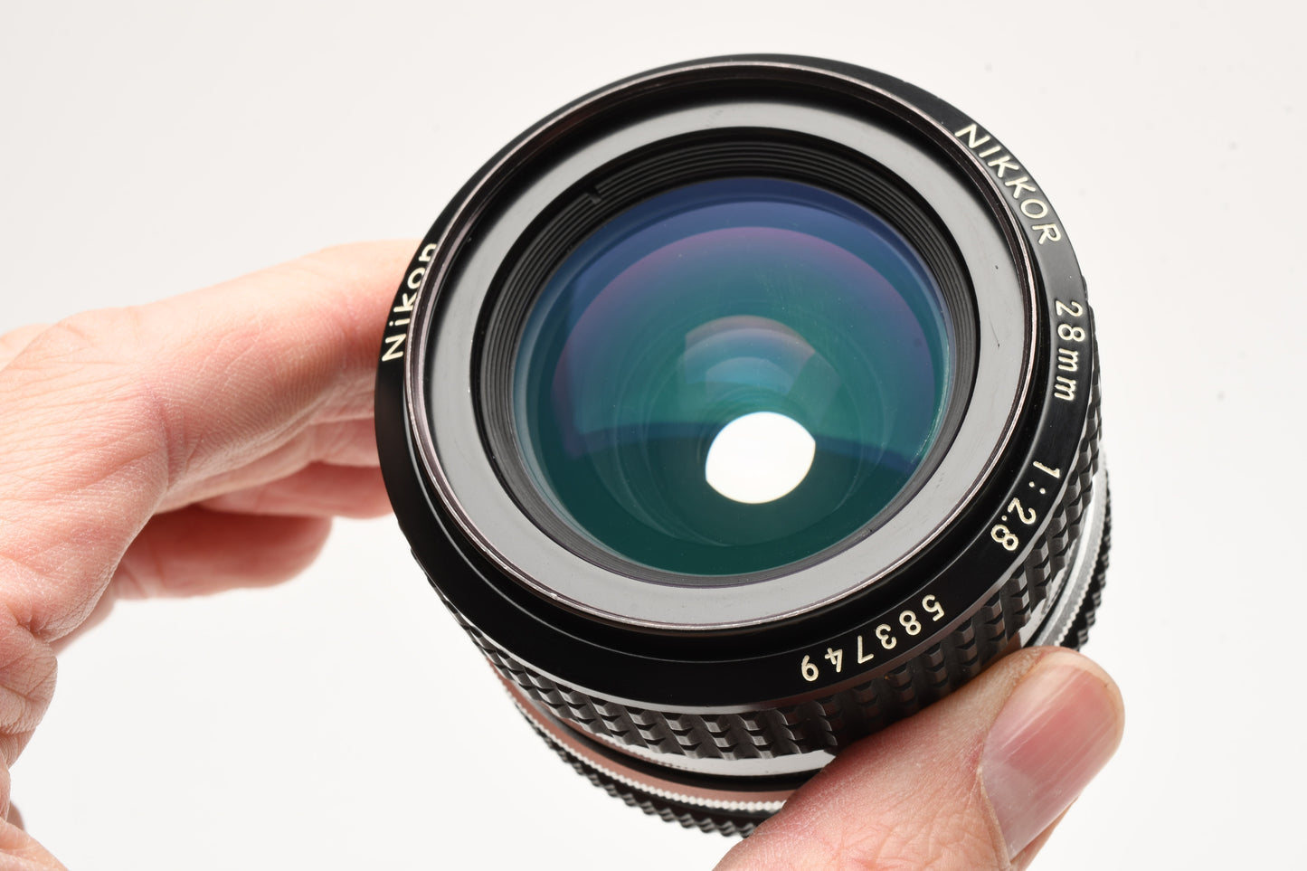 Nikon Nikkor 28mm f2.8 AI mount lens, caps, tested, sharp!