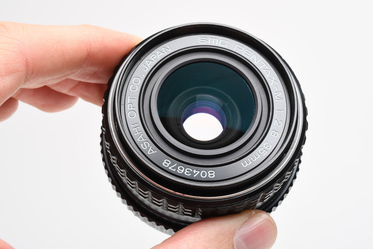 Pentax Pentax-M SMC 35mm f2.8 lens, Caps, Clean, compact, sharp!