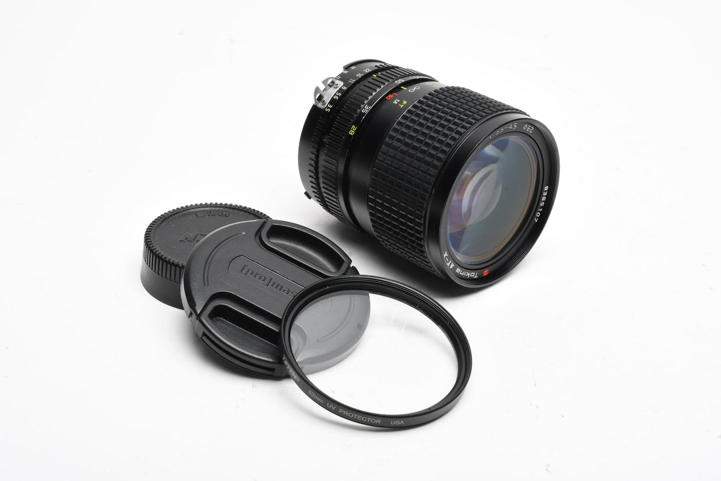 Tokina AT-X 28-85mm f3.5-4.5 Zoom lens for Nikon Ai Mount + UV