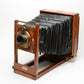 Rochester Optical Improved Empire State 8x10 camera w/B&L Plastigmat brass lens Vintage