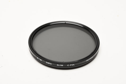B+W 58ES Slim C-Pol 58mm circular polarizer filter in jewel case