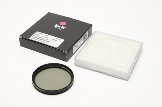 B+W 60 KSM HTC-POL MRC 60mm circular polarizer filter in jewel case, boxed