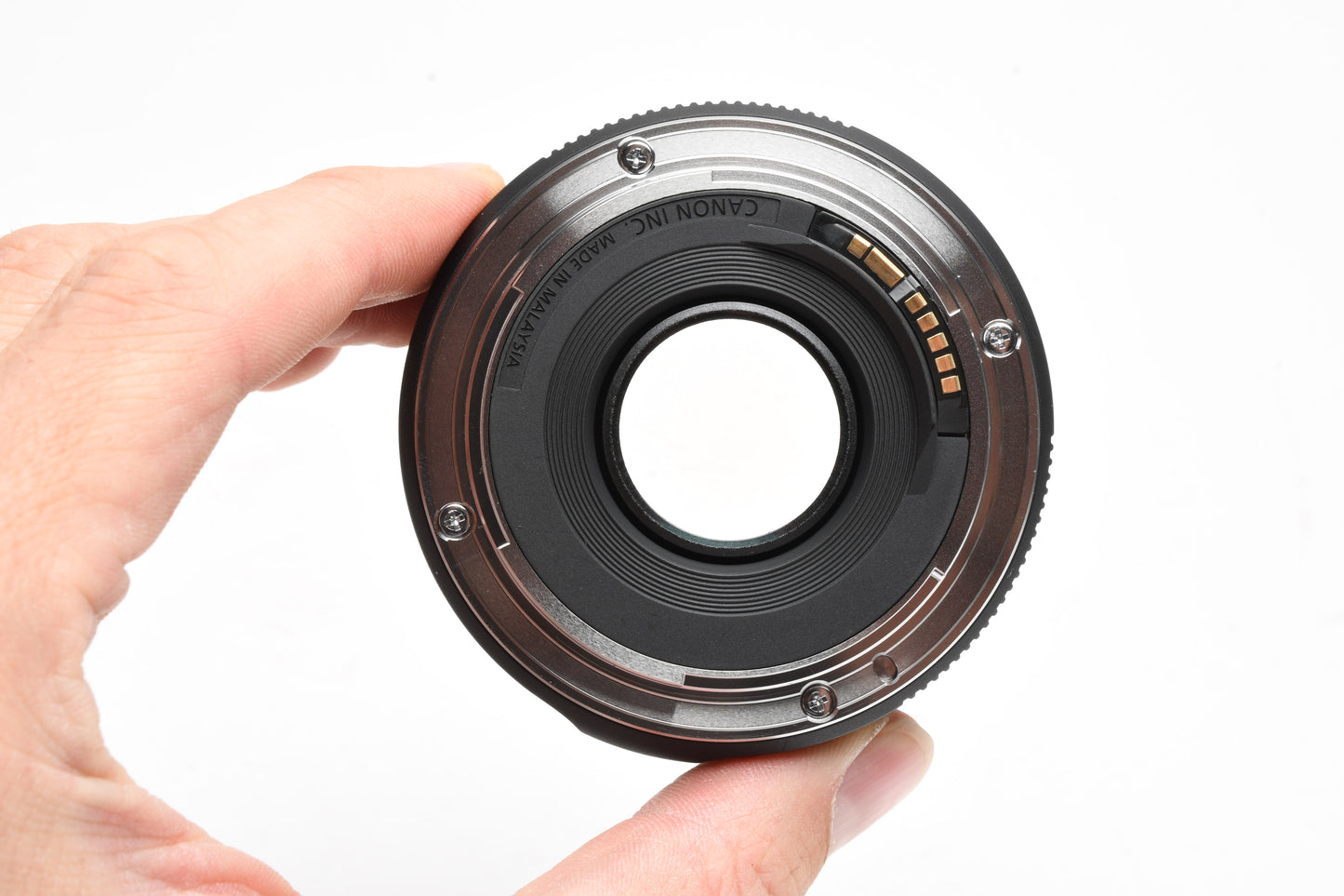 Canon EF 50mm f1.8 STM prime lens, caps, Mint-