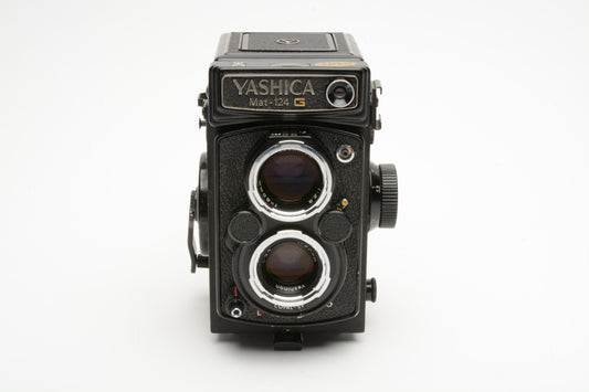 Yashica MAT-124 G TLR camera, New Seals, Leather Case, Tested, Nice!