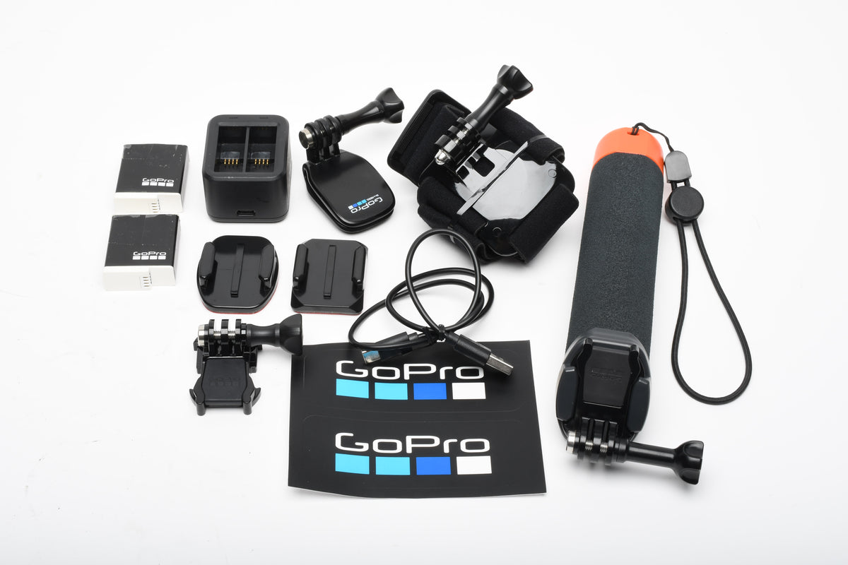 GoPro Hero 11 Black w/ 2x batts, dual charger, The Handler float mount, head mount+++