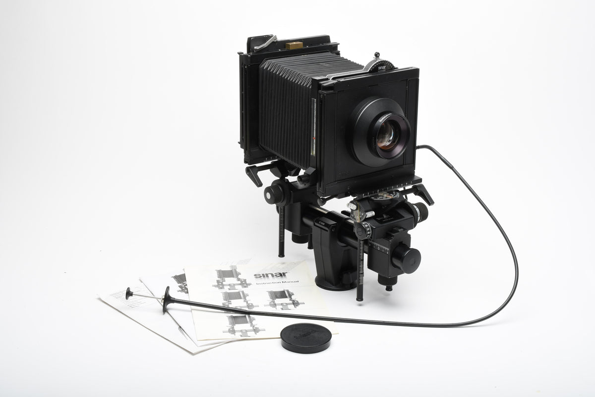 Sinar P2 4x5 camera bundle w/Shutter Assembly, CR, Sironar 210mm f5.6, Awesome!