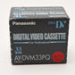 4X Panasonic Mini DV Cassettes AY-DVM33PQ - New