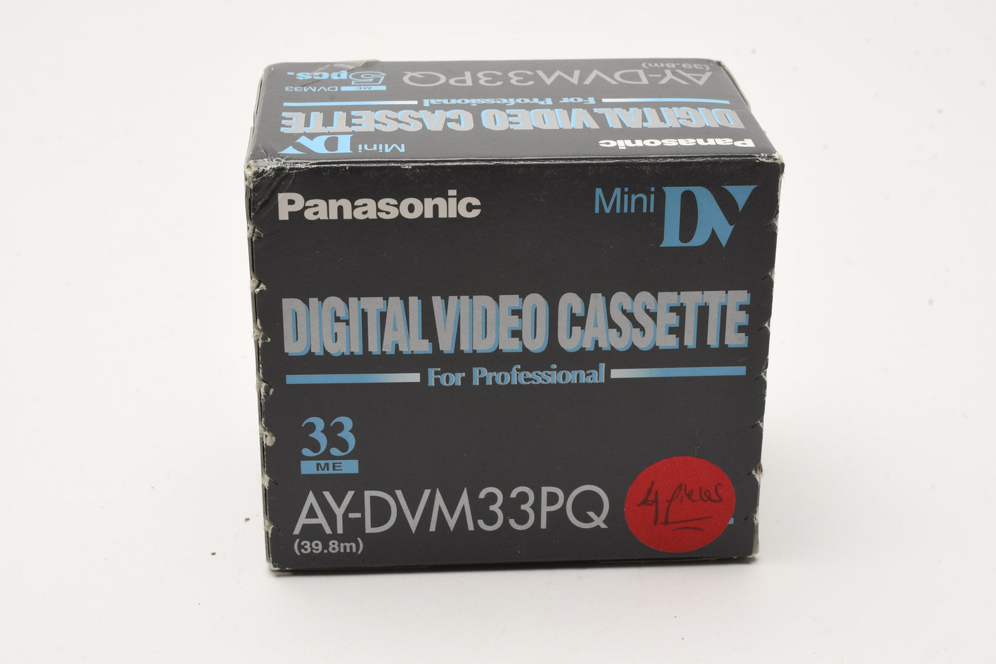4X Panasonic Mini DV Cassettes AY-DVM33PQ - New
