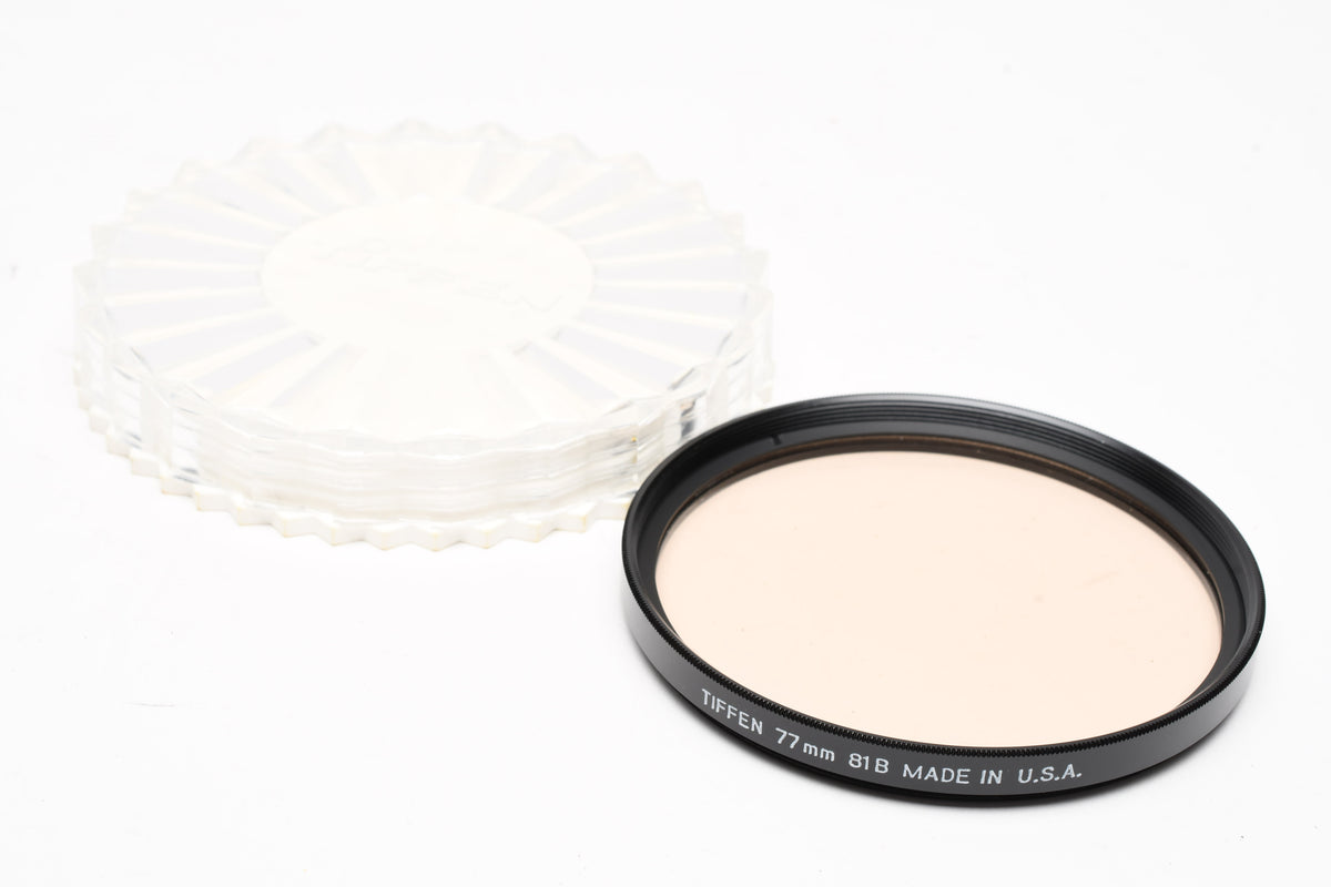 Tiffen 77mm 81B Warming filter in Jewel case, Clean