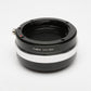 Fotodiox Pro Lens Mount Adapter Nikon (G) to Sony NEX, boxed, Mint-