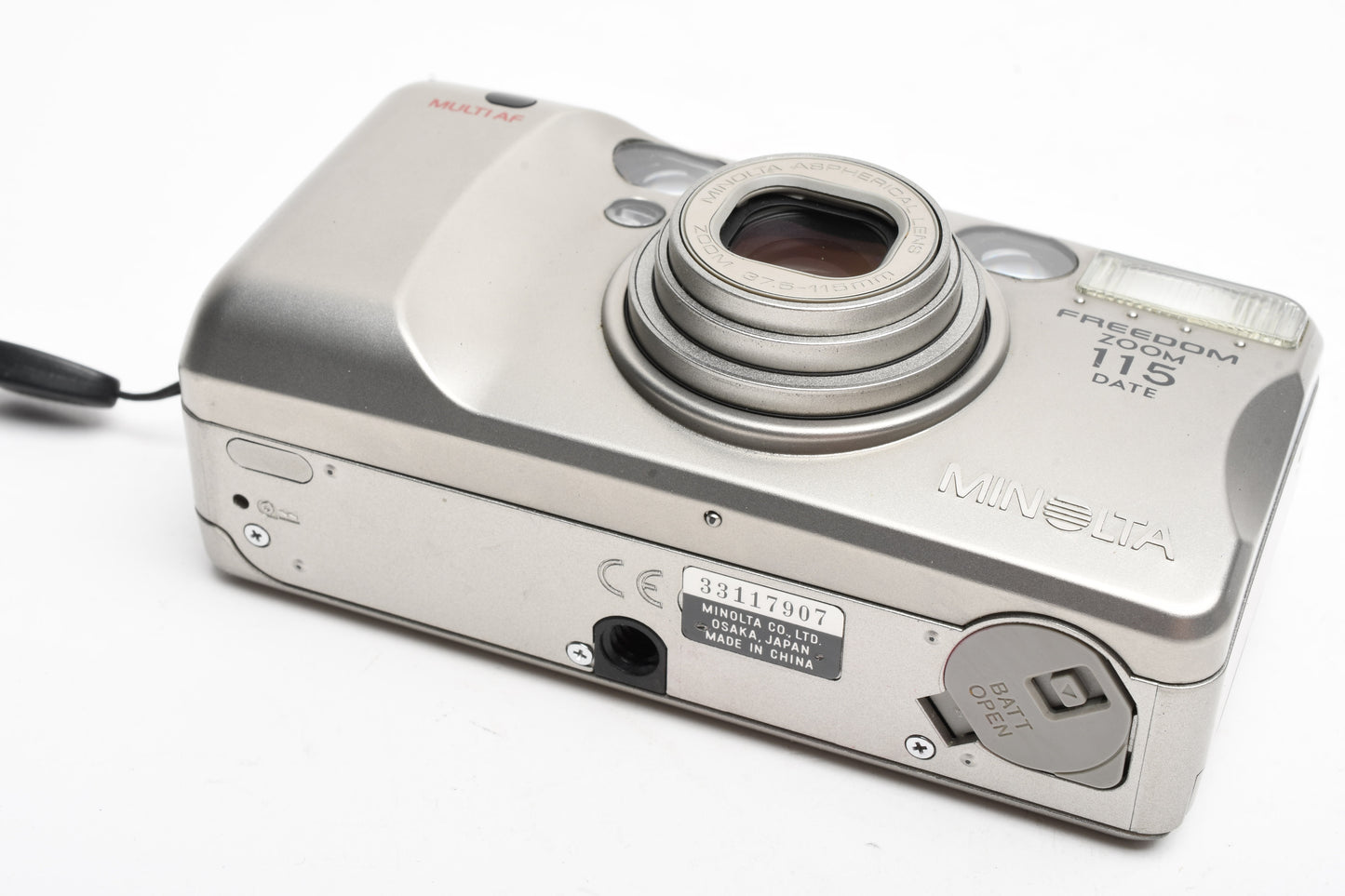 Minolta Freedom Zoom 115 35mm Point&Shoot camera, strap, Tested