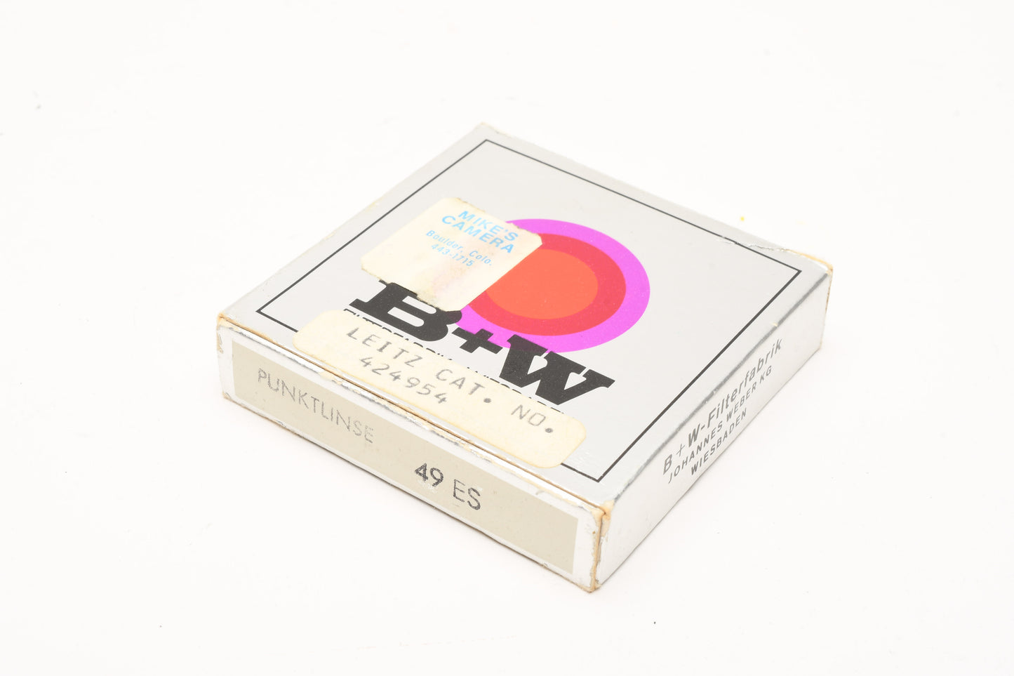 B+W 49ES Center Spot 49mm filter in jewel case and box - mint-