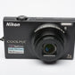 Nikon Coolpix S6100 Digital Point&Shoot 16MP (Black) +4GB SD, Case, Nice & Clean