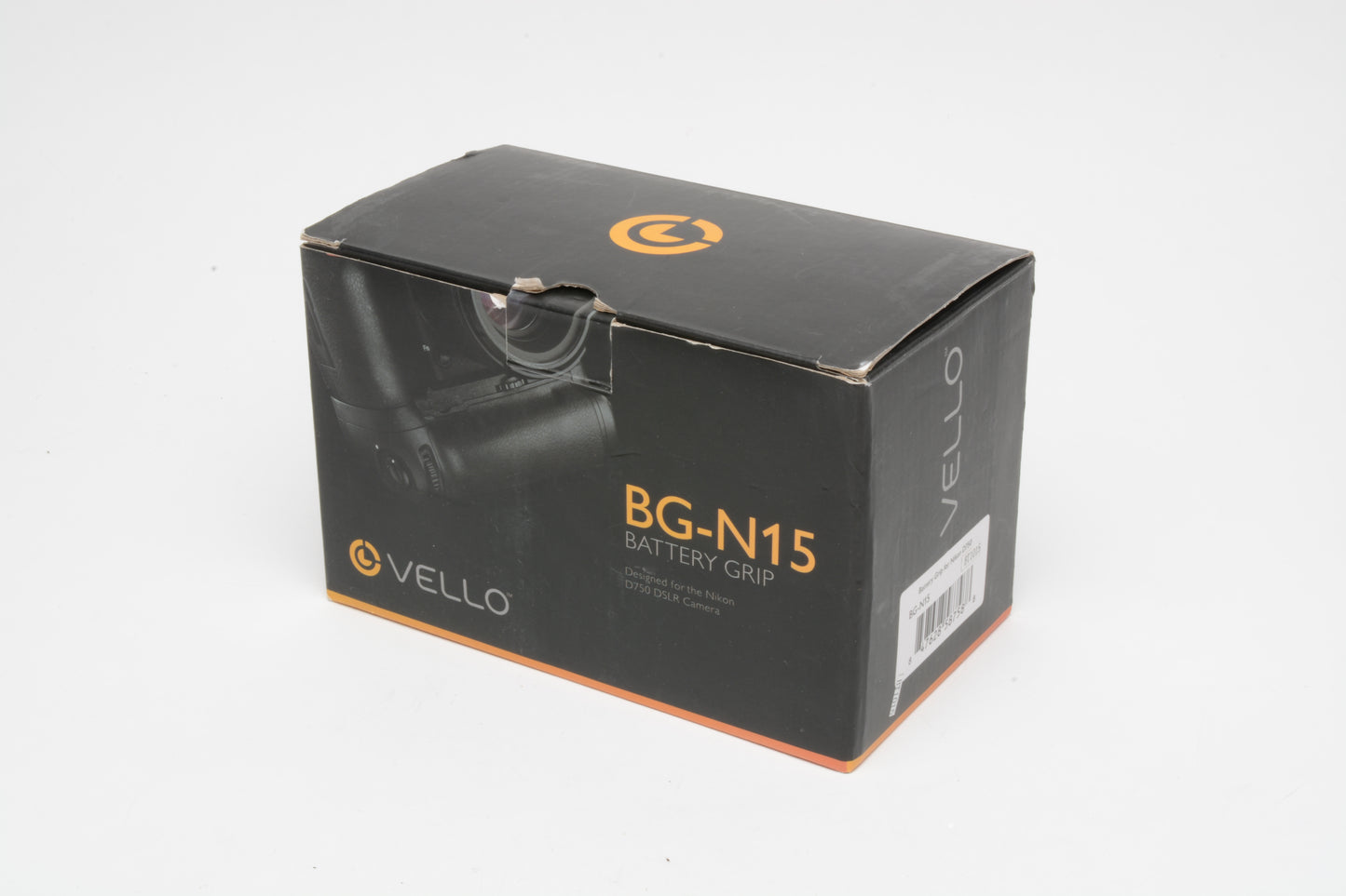 Vello BG-N15 battery grip w/AA & Lithium battery compartments, very clean, boxed D750