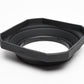 Mamiya 80mm No.1 Push-on Rubber Lens Hood Shade M77 for 90mm f3.5W