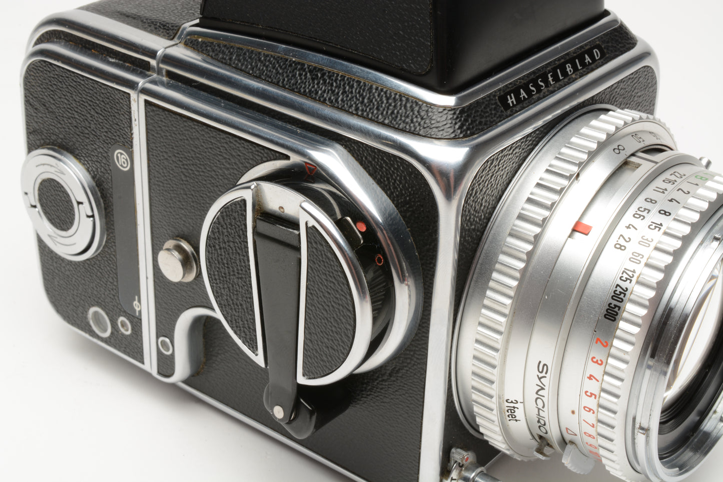 Hasselblad 500C w/80mm f2.8, Prism, A16 Back, Very clean, New seals, accurate!