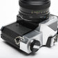 Fujica ST605N 35mm SLR Body w/55mm f2.2 lens, strap, New seals, tested, good!