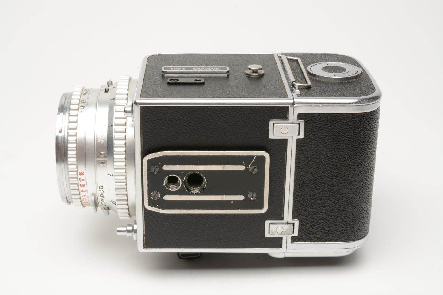 Hasselblad 500C w/80mm f2.8, Prism, A16 Back, Very clean, New seals, accurate!