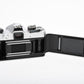 Fujica ST605N 35mm SLR Body w/55mm f2.2 lens, strap, New seals, tested, good!