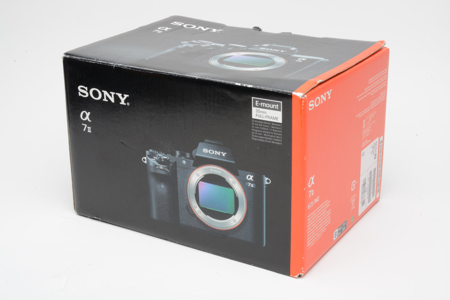 Sony A7 II Mirrorless Body, batt, charger, 18K acts,  ILCE-7M2, Tested, Boxed