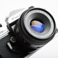 Fujica ST605N 35mm SLR Body w/55mm f2.2 lens, strap, New seals, tested, good!