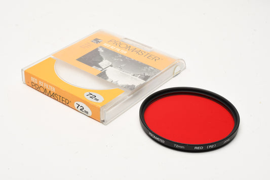 Promaster 72mm Red R2 Filter in Jewel Case - Mint