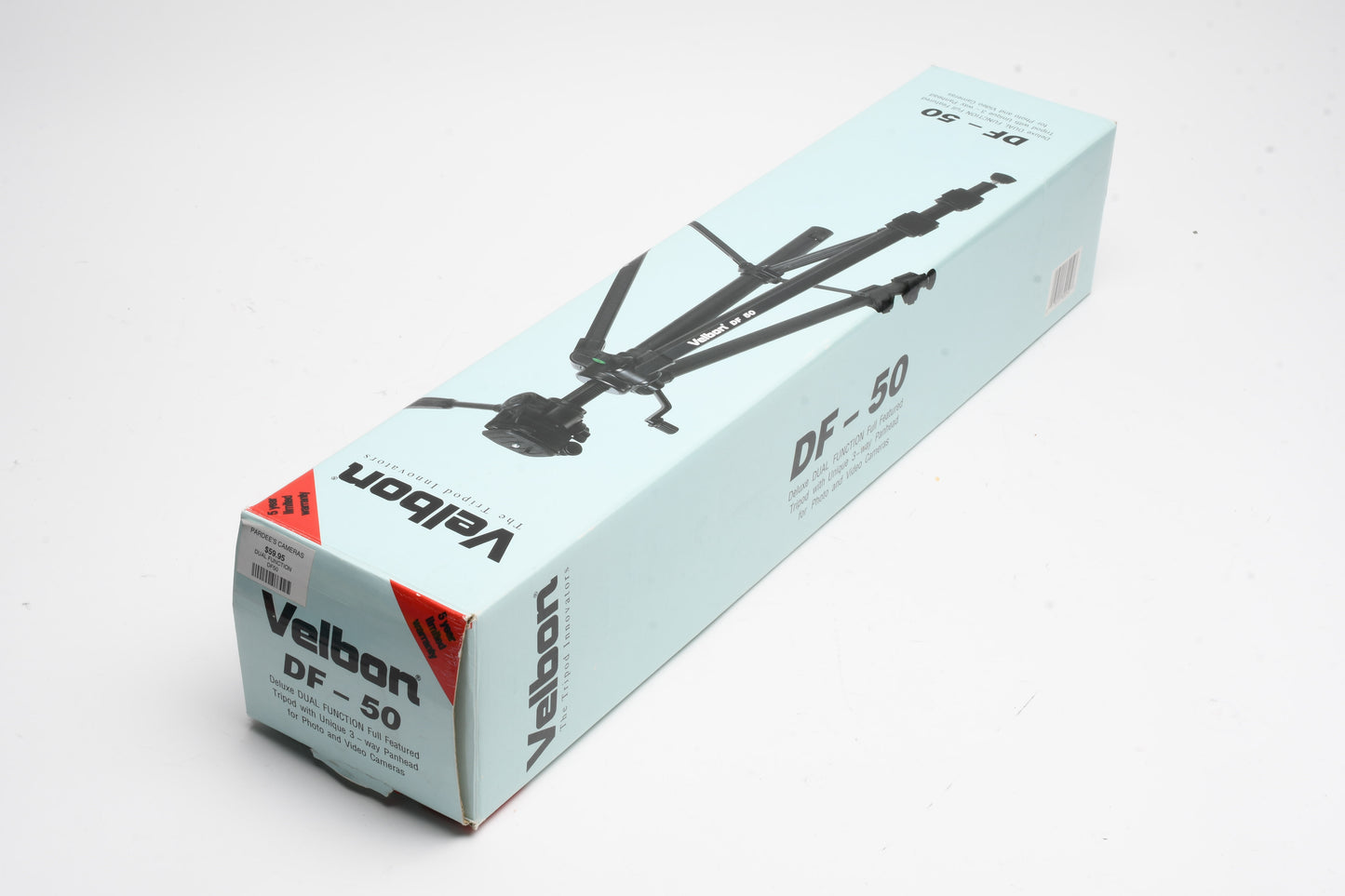 Velbon DF-50 tripod w/Pan head and QR plate, nice and clean, boxed