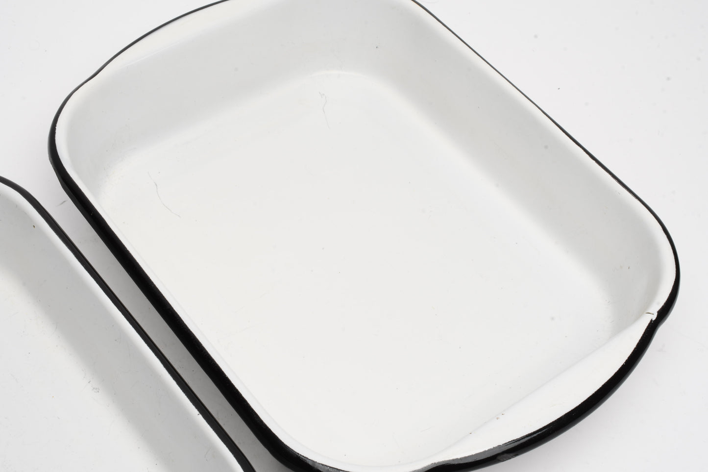 2X Ceramic darkroom printing trays 7.5"x9.5", clean
