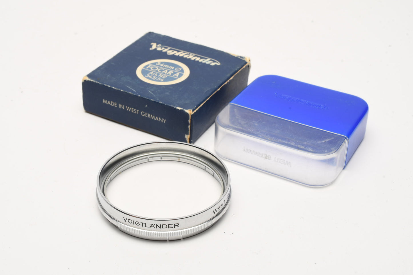Voigtlander 54mm 343/54 AR Focar A push-on close-up filter w/ jewel case+box
