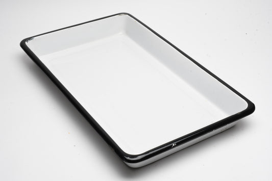 2X Ceramic darkroom printing trays 11"x18.5", clean