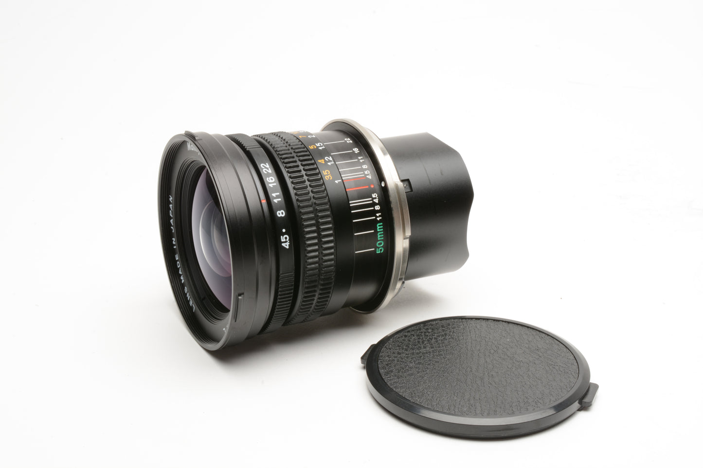 Mamiya 50mm f4.5 N L wide lens for mamiya 6 7 cameras, Mint-