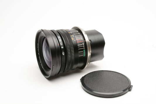 Mamiya 50mm f4.5 N L wide lens for mamiya 6 7 cameras, Mint-
