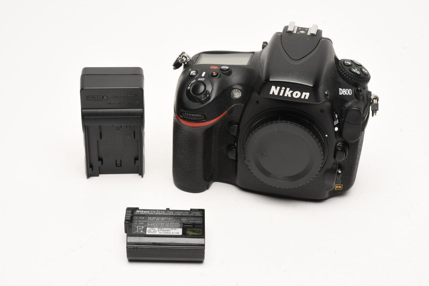 Nikon D800 DSLR body, batt+charger+17K Acts, Tested, USA Version