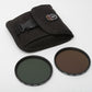 2X Filters: Hoya 72mm HMC ND Neutral Density X8 & X4 clean filters in Pouch