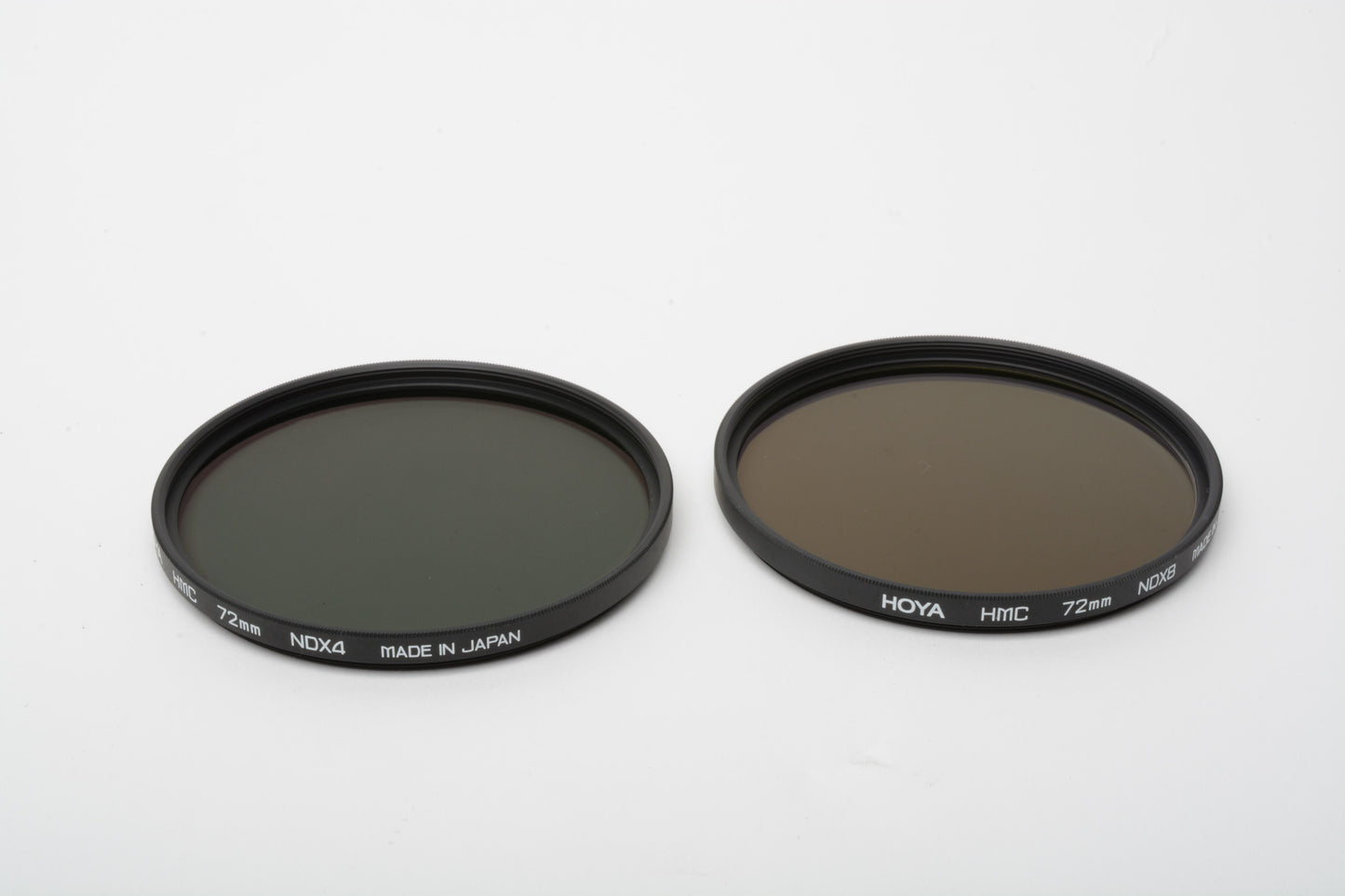 2X Filters: Hoya 72mm HMC ND Neutral Density X8 & X4 clean filters in Pouch