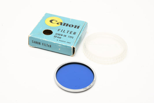 Canon 48mm Conversion B filter in jewel case, box, instructions