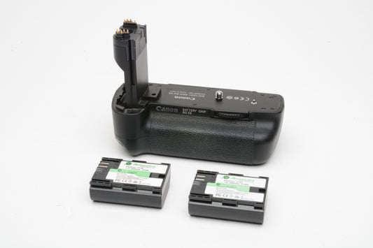 Canon BG-E6 Battery grip w/2X LP-E6 Batteries, tested, great